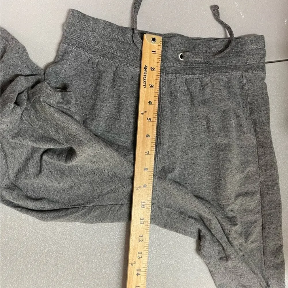 Alo gray cropped joggers sweat pants size Small Petite